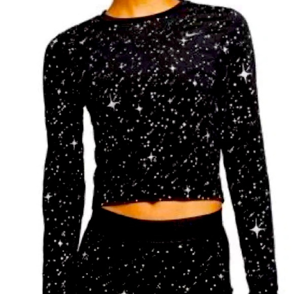 Nike Pro Long Sleeve Crop - Starry Night